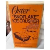 Never opened: vintage Oster "Snoflake" Ice Crusher, likely from the 1970s or 1980s BRAND NEW DEAD STOCK