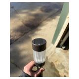 solar pathway lights (6 silver) (4black) lightly used. like new.