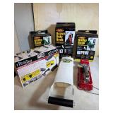 Garage org kit:Can Crusher, utility hooks,task light and Dyno Tapwriter