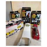 Garage org kit:Can Crusher, utility hooks,task light and Dyno Tapwriter