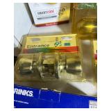 Lock sets Door Knobs , most still in package