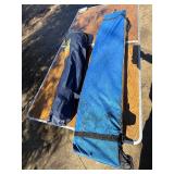 10x10 quick set up gazebo and folding chair.