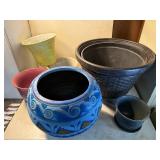 Decorative ceramic and plastic planters