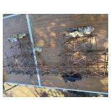 Curtis Jere Style Train Bridge Wall Sculpture – Mid-Century Modern Metal Art