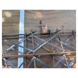 Curtis Jere Style Train Bridge Wall Sculpture – Mid-Century Modern Metal Art