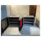 Two hard case storage boxes easy transport