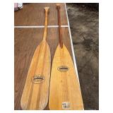 Caviness Woodworking Co. Canoe Paddles (2) – Wooden Oars w/ Classic Finish