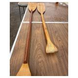 Caviness Woodworking Co. Canoe Paddles (2) – Wooden Oars w/ Classic Finish
