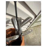 Golf clubs and bag