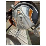 Golf clubs and bag