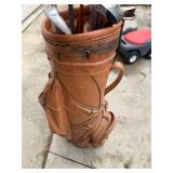 Golf clubs and bag