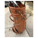 Golf clubs and bag