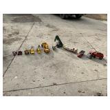 Vintage Toy Tractors & Farm Equipment , Tonka – John Deere, IH, Case Style Die-Cast Lot