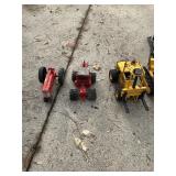 Vintage Toy Tractors & Farm Equipment , Tonka – John Deere, IH, Case Style Die-Cast Lot