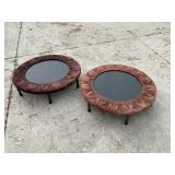Two 38” diameter trampolines