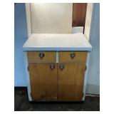 Vintage Cabinet w/ Drawers – Utility / Garage Storage