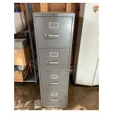 4 Drawer Metal Filing Cabinet – Office / Garage Storage