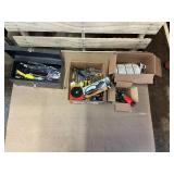 Tool Box w/ Mixed Hand Tools, Hardware, Sockets, Accessories & More – Large Lot