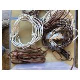 Various light duty extension cords.
