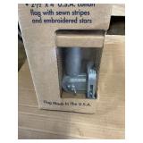 Valley Forge Deluxe American Flag Set – Wood Pole & Mounting Bracket – New in Box – Made in USA