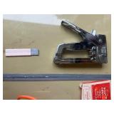 Tool box including stapler and Black and Decker Jig Saw