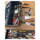 Popular Mechanics tool box and contents.