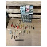 Hardware Organizer w/ Nails, Screws, Screwdrivers, Hand Tools & More – Shop Lot – Works