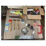 Large Mixed Tool Lot – Saws, Hammers, Clamps, Hardware, Blades & More