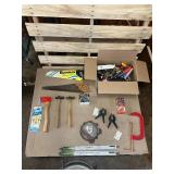 Large Mixed Tool Lot – Saws, Hammers, Clamps, Hardware, Blades & More