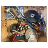 Box of various tools.
