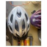 vintage Lowell handheld bug sprayer, bike helmets and more