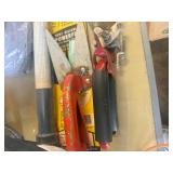 vintage Lowell handheld bug sprayer, bike helmets and more