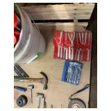 Huge Mixed Tool & Hardware Lot – Hand Tools, Fasteners, Buckets, Stapler & More – Shop Lot