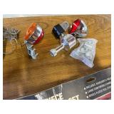 Box of cycle parts, lights , and various tools ⚒️