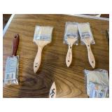 Box of paint brushes,turbo washer , gloves