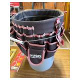 5 Gallon job site bib and various hooks and tools.