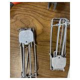 Box of tools including a come along and various hardware ect