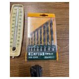 Box of fasteners, tie downs, wrenches and various.