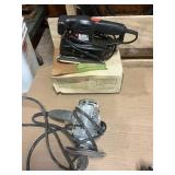 Mixed Tool Lot w/ Hand Saw, Hedge Shears, Power Tools, Clamps & Hardware Organizer