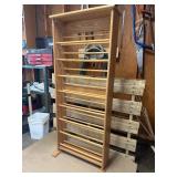 Wooden Quilt Rack / Blanket Rack – Freestanding Display Stand