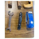 Lot of vintage Lawncare and shop tools.