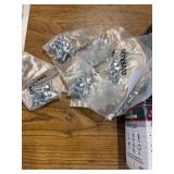 Box of hardware and tools new in box/bag