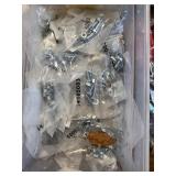 Box of hardware and tools new in box/bag