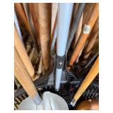 Huge lot of yard tools, rakes, garden claws edges