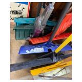 Huge lot of snow shovels , snow rake and extender