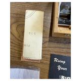 X-Acto knife set and an Ungar Electric Pencil set plus vintage level and skeleton keys