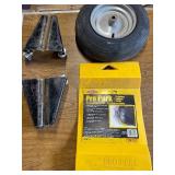 Wheel barrel tire and rim , Pro Park and snowmobile dollies