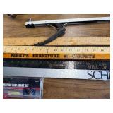 Local promo yardsticks , pruning saw , saw blades ect