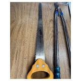 Local promo yardsticks , pruning saw , saw blades ect