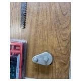 Local promo yardsticks , pruning saw , saw blades ect